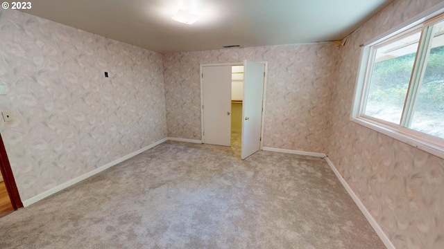 view of carpeted empty room