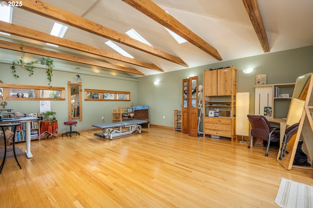 1034 Lawrence St, Eugene, OR 97401 - living room with a skylight, wood finished floors, and healthy amount of natural light