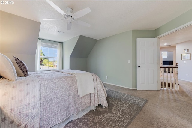14940 SW Michael Ct, Sherwood, OR 97140 - carpeted bedroom with ceiling fan, baseboards, and lofted ceiling