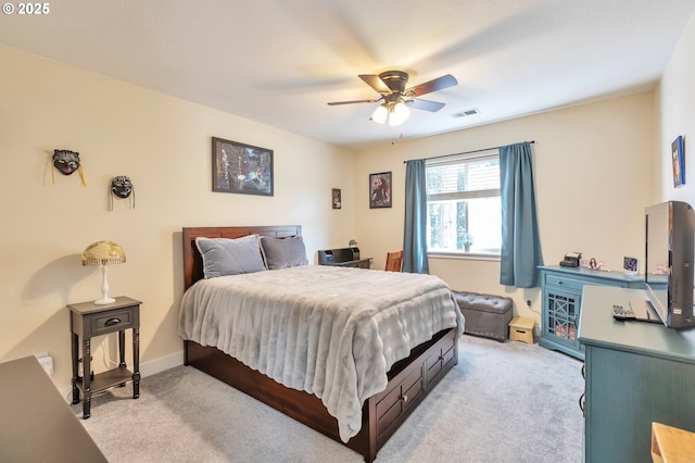 12130 SW Kelly Ln, Tigard, OR 97223 - bedroom featuring light colored carpet and ceiling fan