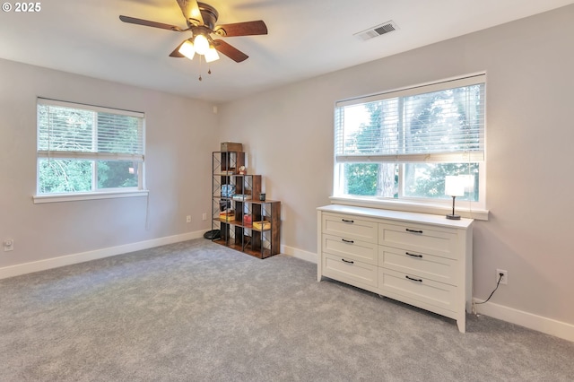 12130 SW Kelly Ln, Tigard, OR 97223 - office space featuring ceiling fan, baseboards, and light carpet