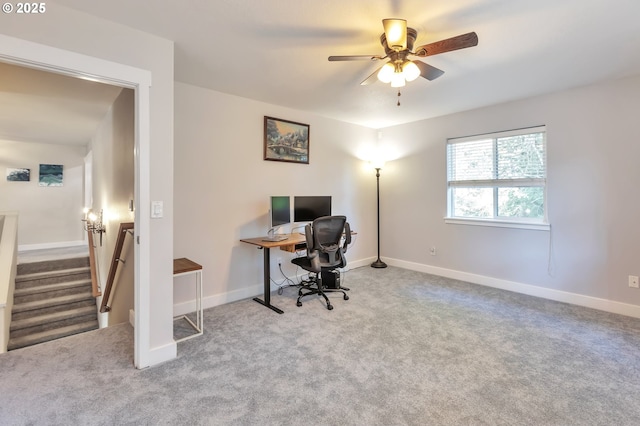 12130 SW Kelly Ln, Tigard, OR 97223 - office space featuring carpet, ceiling fan, and baseboards
