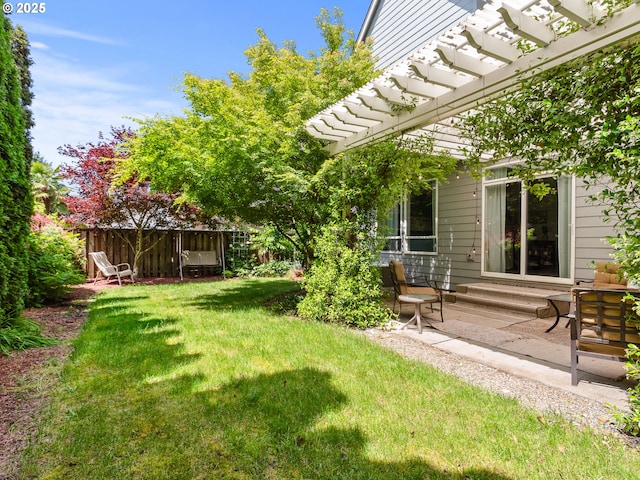 17717 NE 26th St, Vancouver, WA 98684 - view of yard featuring a patio area and a pergola