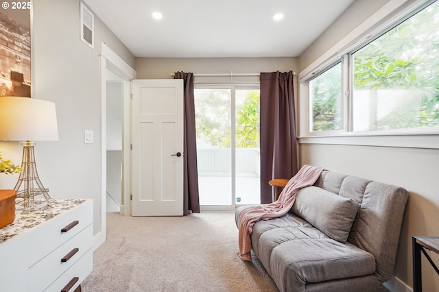1630 NW Eastbrook Ct, Beaverton, OR 97006 - sitting room featuring light colored carpet and recessed lighting