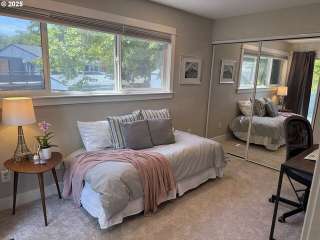 1630 NW Eastbrook Ct, Beaverton, OR 97006 - carpeted bedroom with multiple windows and a closet