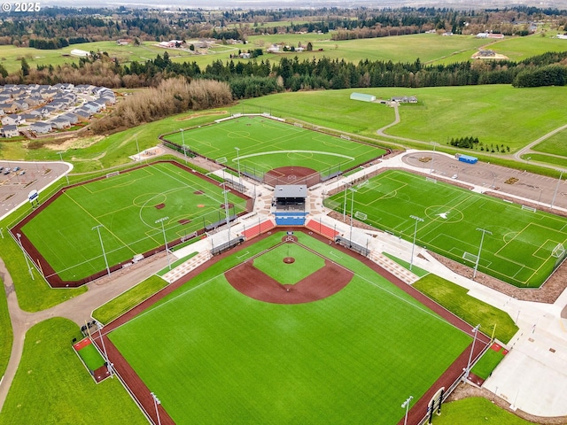 birds eye view of property