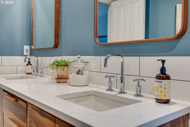 full bath with double vanity