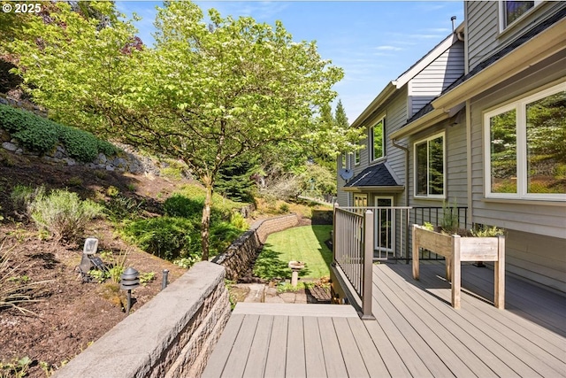 view of wooden terrace