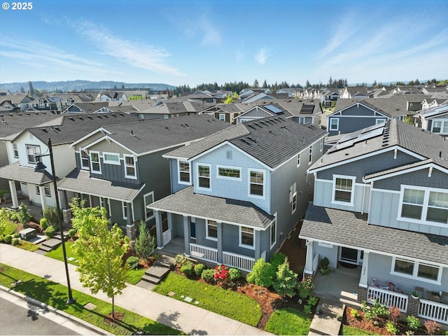 bird's eye view featuring a residential view