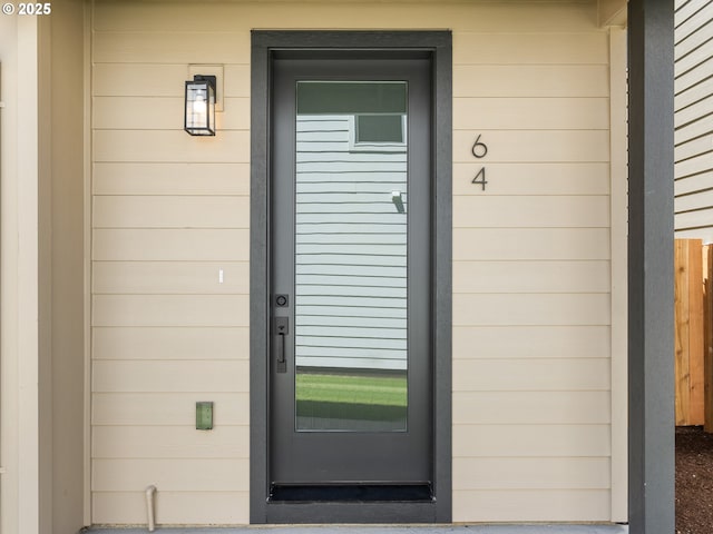 view of property entrance