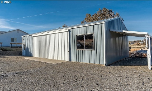 view of outdoor structure