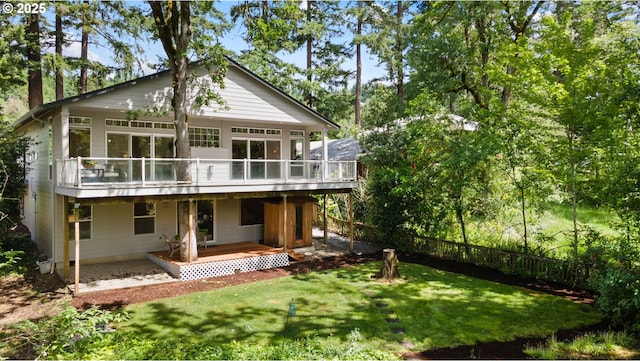 690 N Shepherd Rd, Washougal, WA 98671 - rear view of property featuring a wooden deck