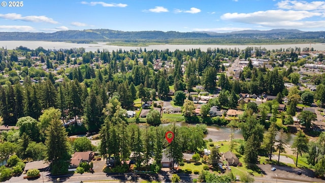 690 N Shepherd Rd, Washougal, WA 98671 - drone / aerial view of a water and mountain view