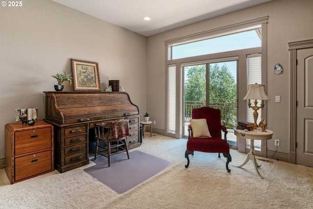 6147 Quail Hollow St, Salem, OR 97306 - view of carpeted home office