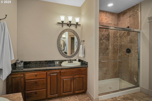 6147 Quail Hollow St, Salem, OR 97306 - bathroom with a stall shower and vanity
