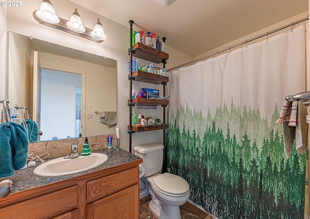 1131 Veronica Ln, Eugene, OR 97404 - bathroom featuring vanity and curtained shower