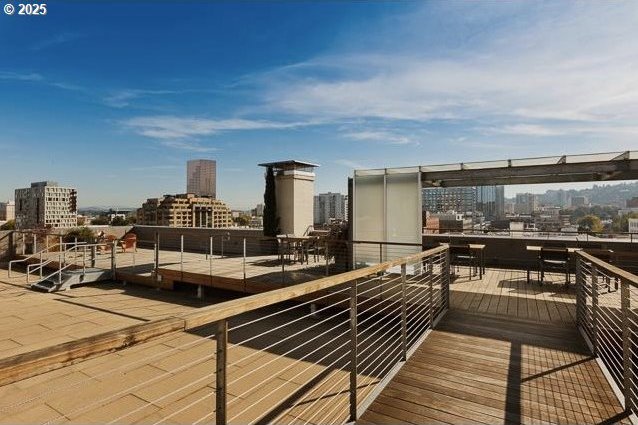 1314 NW Irving St Unit 613, Portland, OR 97209 - deck featuring a city view