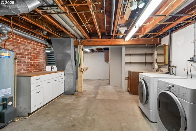 4623 SW Garden Home Rd, Portland, OR 97219 - unfinished below grade area featuring washer and dryer and gas water heater