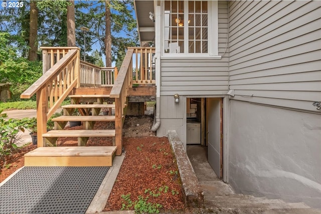 4623 SW Garden Home Rd, Portland, OR 97219 - wooden terrace featuring stairs