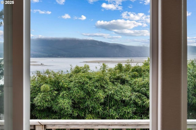 property view of water with a mountain view