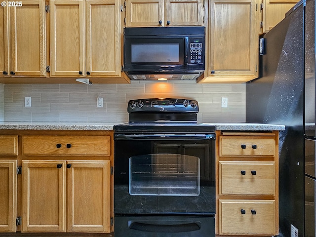 1684 NE 87th Ave, Hillsboro, OR 97006 - kitchen featuring black appliances and backsplash