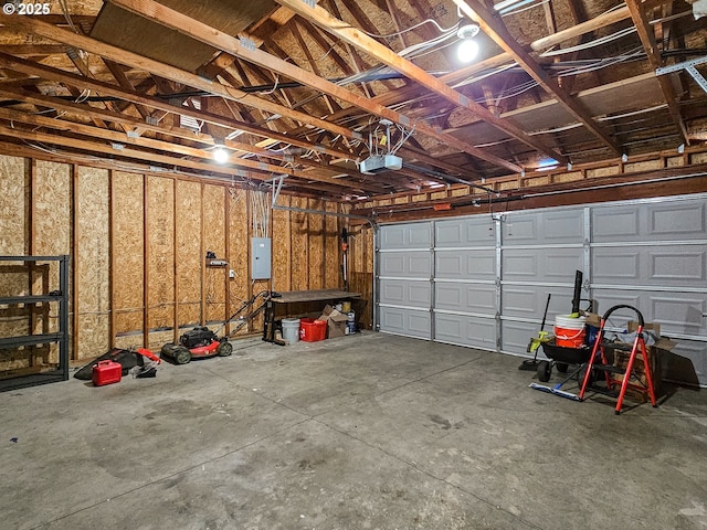 1684 NE 87th Ave, Hillsboro, OR 97006 - garage with a garage door opener and electric panel