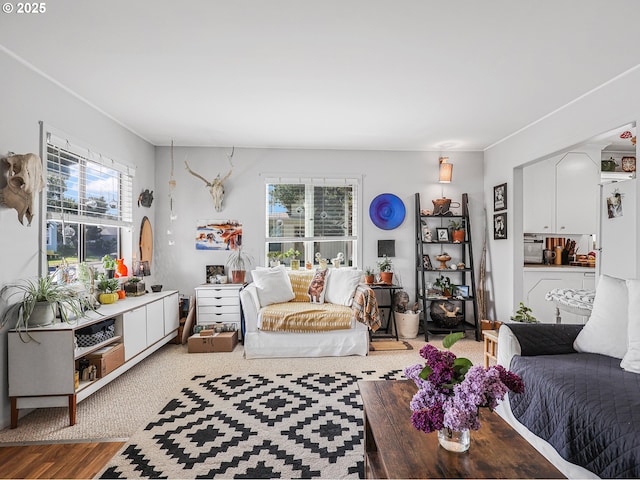 1560 S Downing St, Seaside, OR 97138 - living room with healthy amount of natural light and wood finished floors