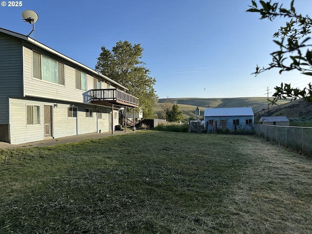 61476 Dee Cox Rd, Heppner, OR 97836 - view of yard with a wooden deck
