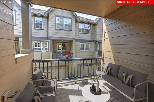 619 SW Foresta Ter, Portland, OR 97225 - balcony featuring an outdoor living space