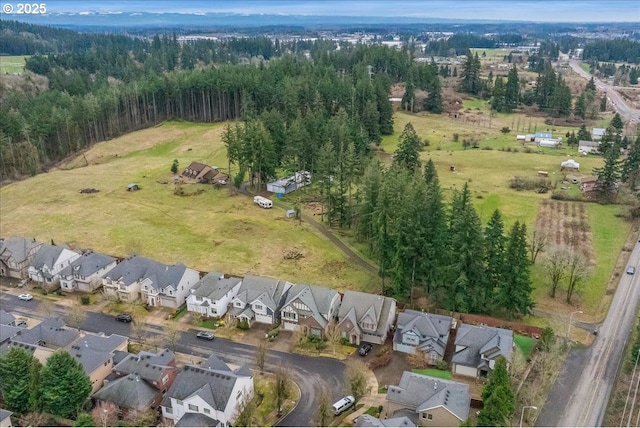 bird's eye view featuring a residential view