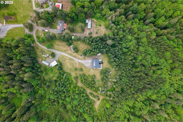 aerial view of property's location