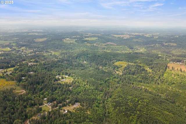 aerial view of a heavily wooded area