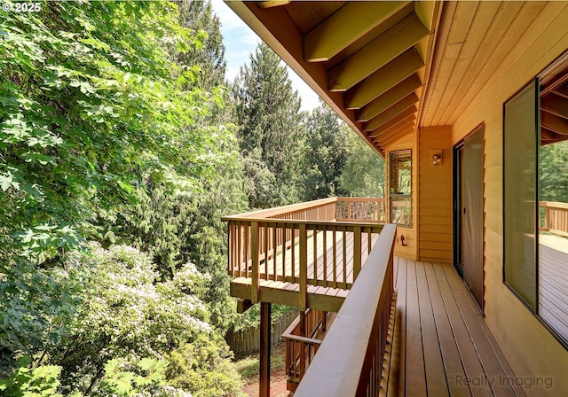 1929 SW Broadleaf Dr, Portland, OR 97219 - wooden deck with a forest view