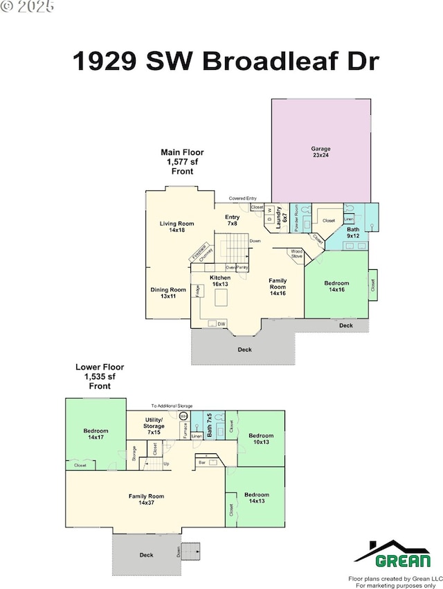 1929 SW Broadleaf Dr, Portland, OR 97219 - view of property floor plan