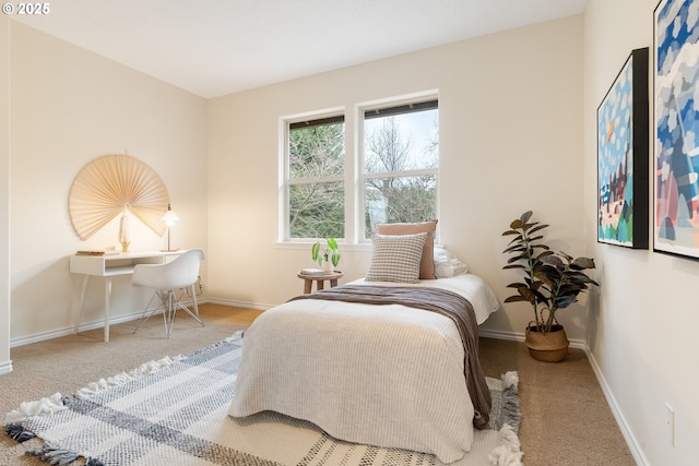 bedroom with carpet flooring