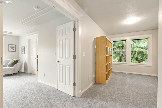 10540 SW Lancaster Rd, Portland, OR 97219 - hall featuring carpet, baseboards, and a textured ceiling
