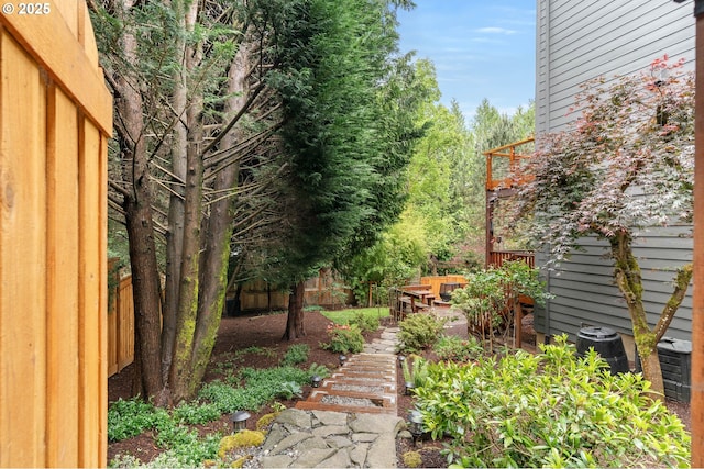 10540 SW Lancaster Rd, Portland, OR 97219 - view of yard with fence