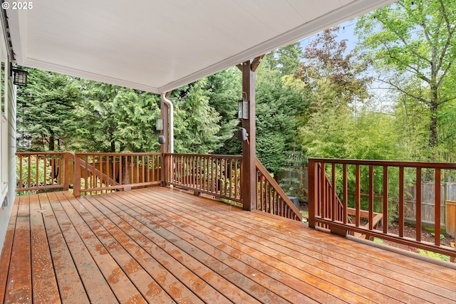 10540 SW Lancaster Rd, Portland, OR 97219 - view of wooden terrace