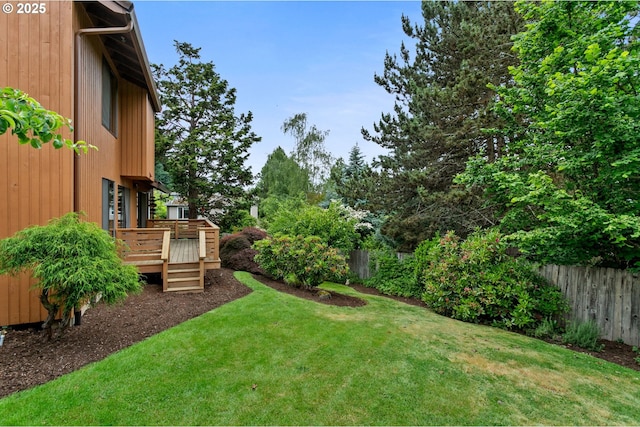 10315 SW 28th Ave, Portland, OR 97219 - view of yard with a deck