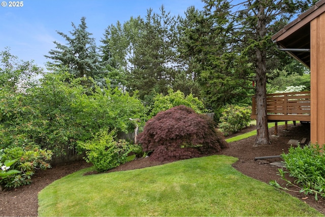 10315 SW 28th Ave, Portland, OR 97219 - view of grassy yard featuring a deck