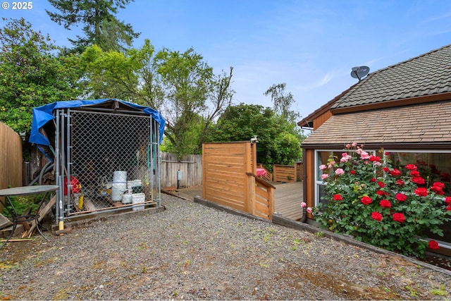 10315 SW 28th Ave, Portland, OR 97219 - view of yard with an outbuilding and a deck