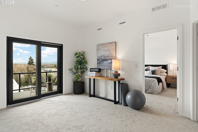 2417 E 6th St, Vancouver, WA 98661 - interior space featuring access to exterior, carpet flooring, and visible vents