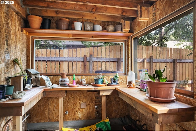 view of sunroom