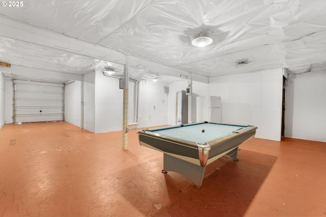 2689 Cupola Dr, Eugene, OR 97403 - playroom with finished concrete floors and pool table
