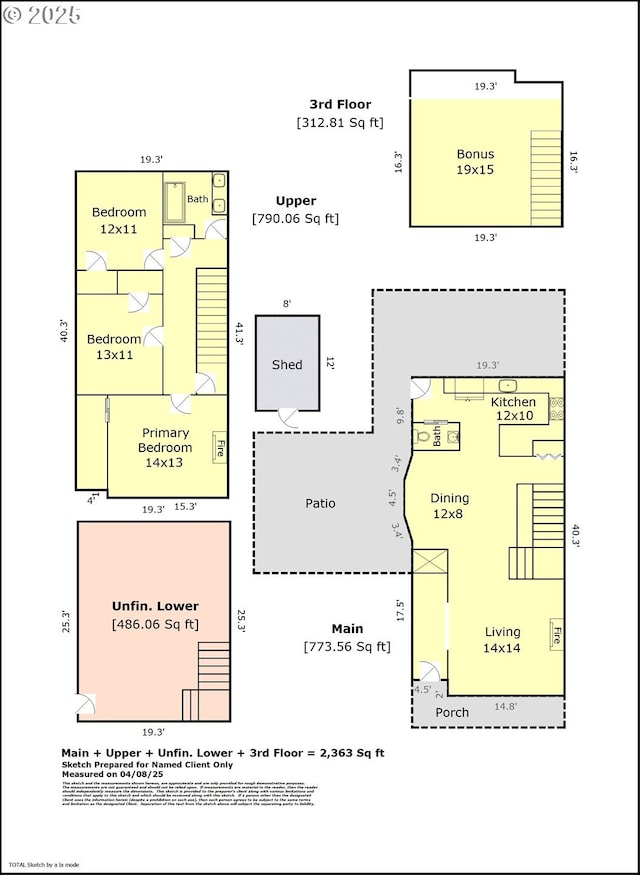 17 S Curry St, Portland, OR 97239 - property floor plan