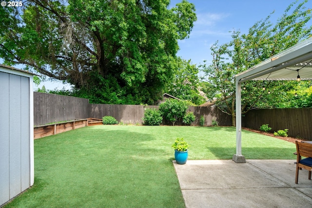 17 S Curry St, Portland, OR 97239 - view of yard featuring a patio area