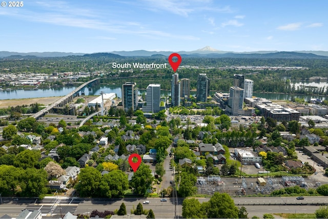 17 S Curry St, Portland, OR 97239 - bird's eye view of a water and mountain view
