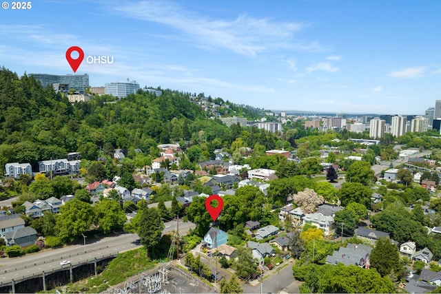 17 S Curry St, Portland, OR 97239 - aerial overview of property's location with nearby urban area