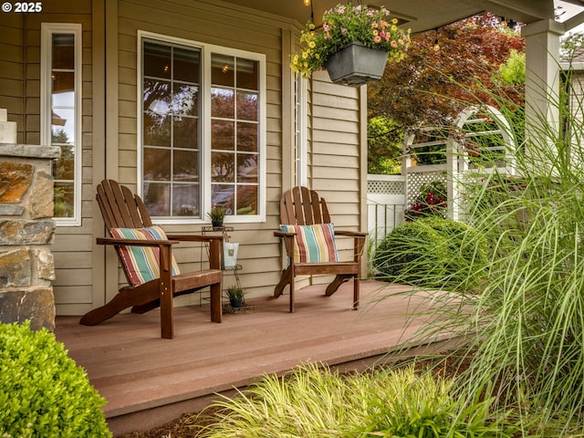 29643 SW Young Way, Wilsonville, OR 97070 - view of wooden balcony with a deck