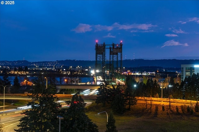 view of city featuring a water view